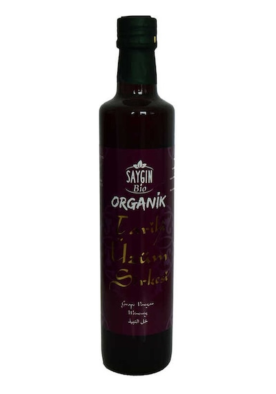 Saygın Bio Tarihi Organik Üzüm Sirkesi Cam Şişe 500 ML