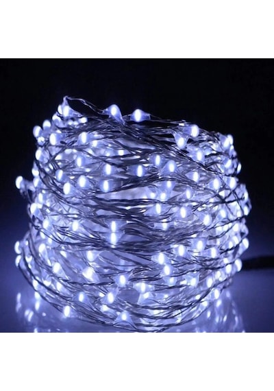 Jenerik Gd957 Şerit Pilli Aydınlatma 3 Metre 30 Adet Beyaz Peri Led