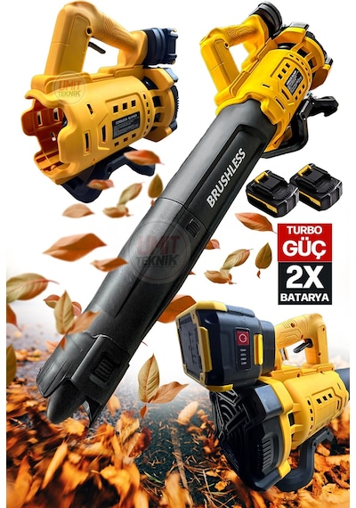 Süper Güçlü 6 Kademeli Çift Akülü Turbolu Yaprak ,çamur,toz,kar Hava Üfleme Makinesi,yaprak Üfleme