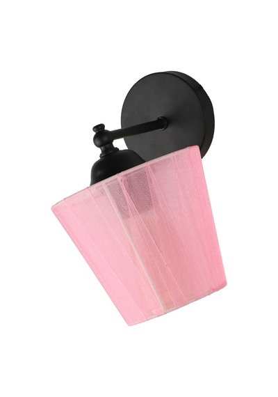 Ova Aplik Siyah Açık Pembe Şapka