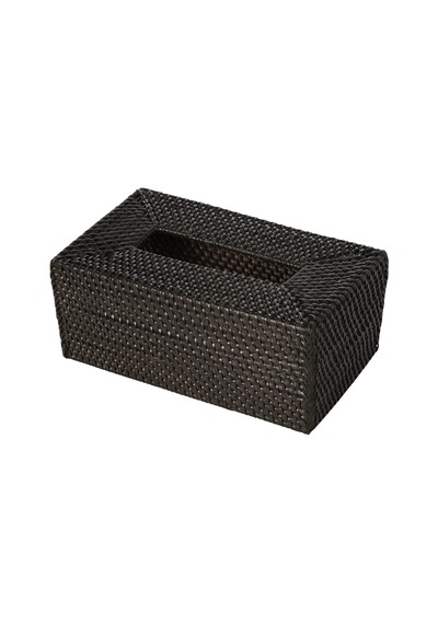 Loma Dikdörtgen Rattan Peçete Kutusu Kapağı Espresso Çok Renkli