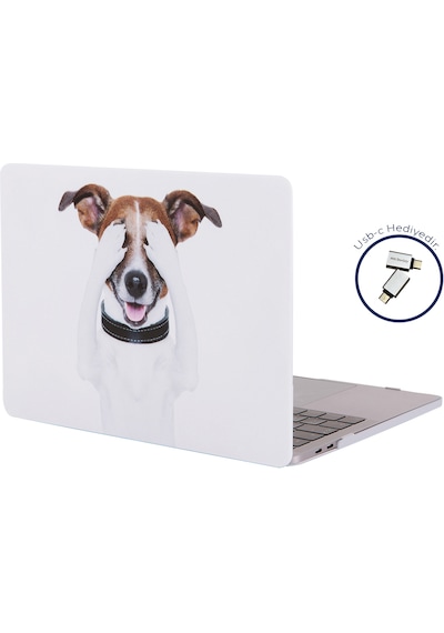 Apple Uyumlu MacBook Pro Kılıf Hardcase Touch Bar A1707 A1990 Dog01Nl R-16