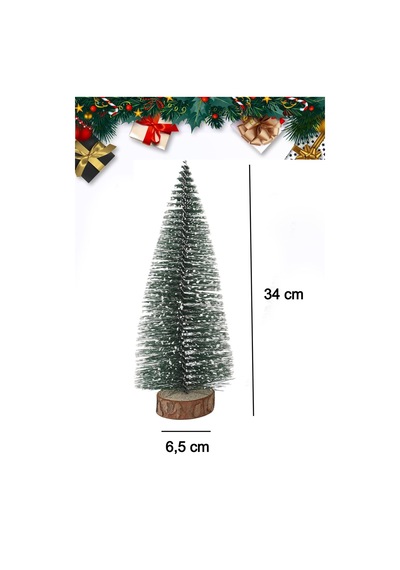 Yılbaşı Çam Ağacı Dekoratif Masa Üstü Bükülebilir Sedir Çam Ağacı Yeni Yıl Ağacı 35 Cm