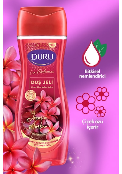Lux Perfumes Jasmin Amber Vegan Duş Jeli 6x450 ML Diğer