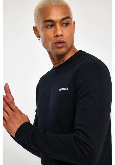Erkek Bisiklet Yaka Slim Fit Sweatshirt Spr2019k18 001
