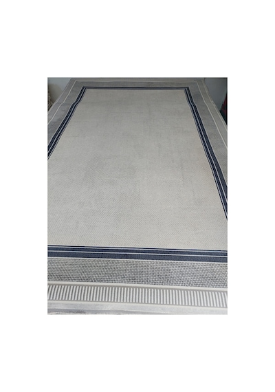 Soneva Serisi Sık Akrilik İplik Dokuma 200 X 300 6m2 Dokuma Halı Lacivert/gri