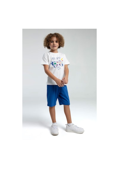 Rolypoly Erkek Çocuk Beyaz Bermuda Takım 5274-47529 Beyaz