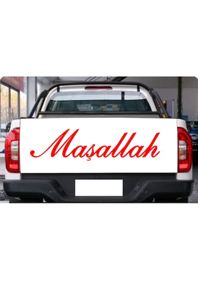 Maşallah 2 Adet Sticker - Araba Oto Motosiklet Karavan Cam Sticker - 00054 20X5 Cm