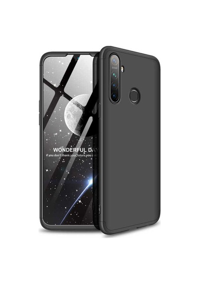 Realme 5 Kılıf Zore Ays Kapak Siyah