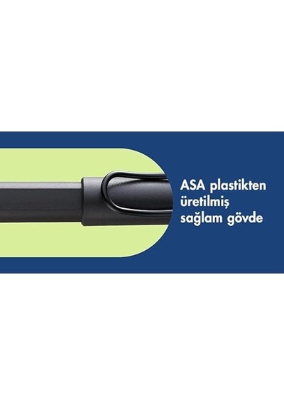 Lamy Safari Dolma Kalem Siyah Renk Klips M Uc Beyaz Diğer