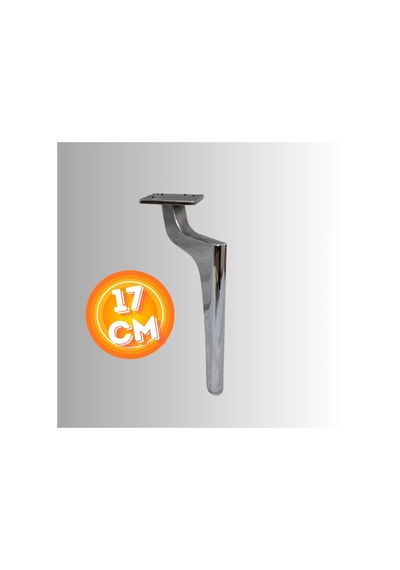 17 Cm Metal Zirve Ayak Koltuk Ayağı Mobilya Ayağı Ünite Ayağı Konsol Ayağı Puf Berjer Ayağı Krom