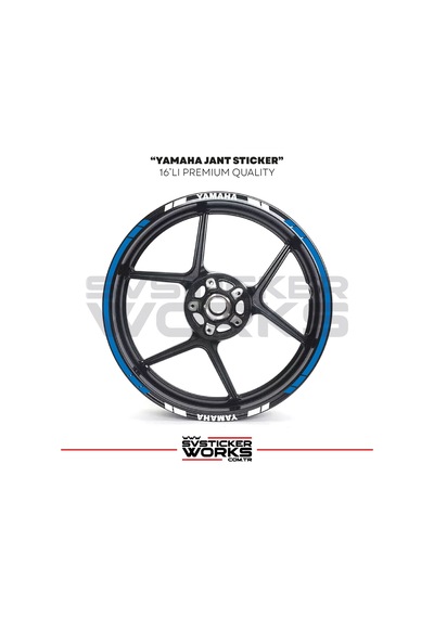 Yamaha Jant Sticker Seti Yüksek Kalite 16lı Jant Set Yamaha Uyumlu 46436201