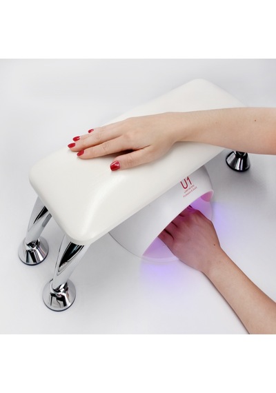 Metal Ayaklı Ergonomik Manikür Sehpası Beyaz Manikür Kol Desteği H11w