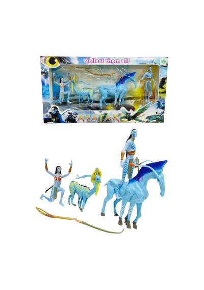 Avatar Jake Sully Dire Neytiri 4lü Büyük Model Figür Oyuncak