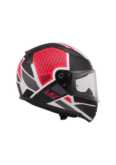 Ls2 Rapıd 2 Grıd Mat Beyaz-kırmızı Kask Beyaz-kırmızı