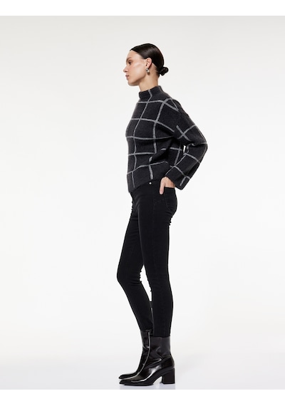 Koton Yüksek Bel Fermuar Cep Detaylı Toparlayıcı Skinny Jean Pantolon - Push Up Skinny Jeans Siyah 6wal40042md Siyah