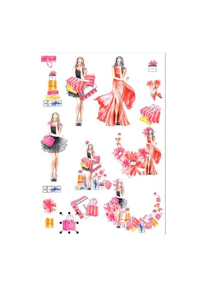 Alışveriş Çılgınlığı Sticker Set