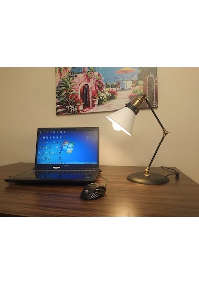 Mylights Akrobatık Mafsalı Hareketli Vintage Masa Lambası Okum