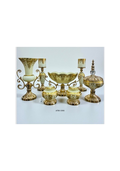 7 Parça Gold Salon Konsol Takımı Aym1092