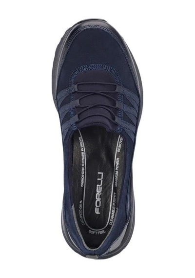 Forelli 46704-g Riba Lacivert Kadın Comfort Deri Ayakkabı 6542 Çok Renkli