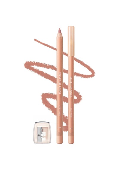 Kremsi Formüle Sahip Dudak Kalemi Ve Kalemtıraş Seti Velvet Lip Pencil Set 10 Cozy Nude