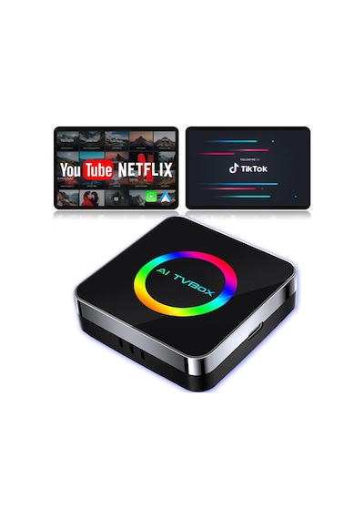 Yeni Nesil Araç Carplay Ve Android Auto Aı Box 4gb+64gb Android 14 Youtube & Netflix 10"