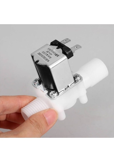12v Plastik Solenoid Valf Nc Elektrikli Manyetik Su Akış Vanası Kontrol Bahçe Sulama Çamaşır
