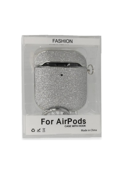 Apple Uyumlu   Airpods 2 2.nesil Spell Simli Kılıf - Gümüş Çok Renkli