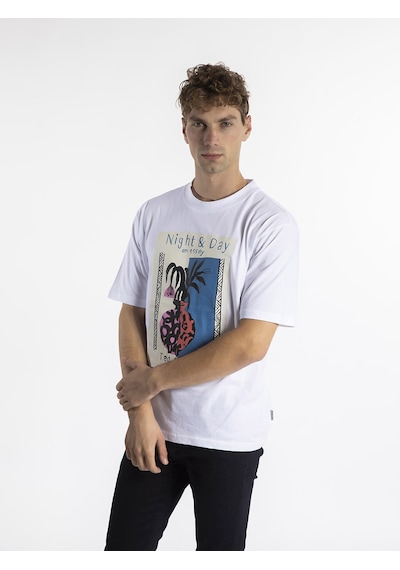 TED BAKER Erkek T'shirt  TBR6545 Beyaz