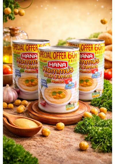 Hana Humus Nohut Ezmesi - Hommus 400 Gr X3 Adet