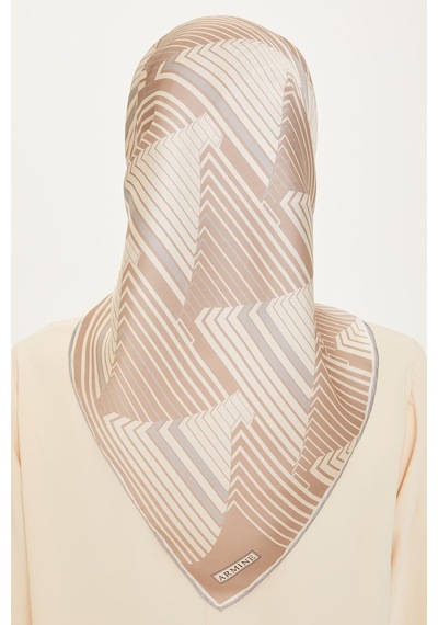 Armine İpek Eşarp 2025 Kış - 9218-83 Twill - Taş