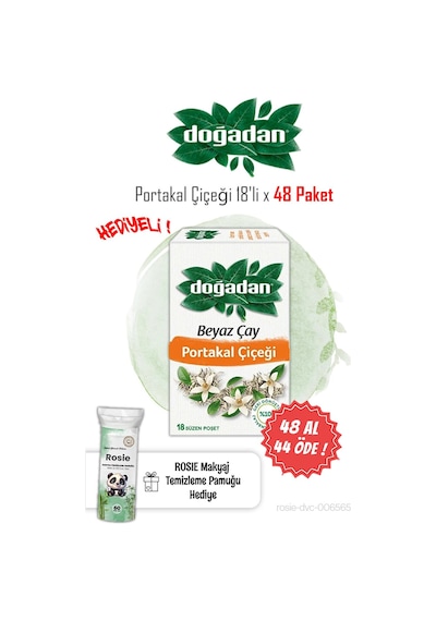 Doğadan 18'li Beyaz Çay Portakal Çiçeği 48 Al 44 Öde Ve Rosıe