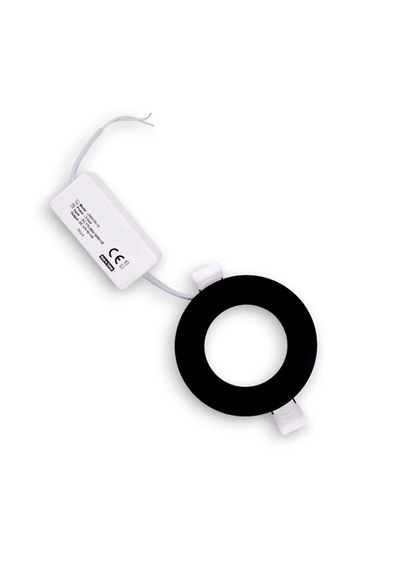 Eco Sıva Altı Siyah Spot Panel Led 3 Watt Gün Işığı 4000 K Siyah
