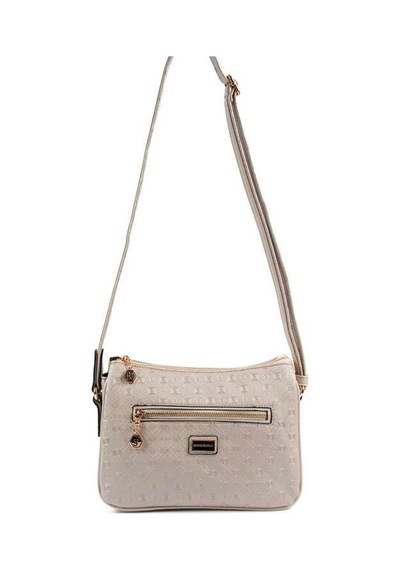 Silver Polo Sp818 Kadın Çapraz Çanta Logolu Bej-s.bej