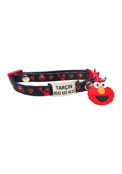 Ayz Markalama Güvenlik Kilitli İsimli Kedi Tasması Kedi Madalyon Elmo