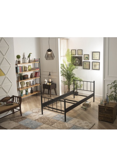 Bedliga Falez Tek Kişilik Metal Karyola 90X190-90X200-120X200 Bedliga Falez Tek Kişilik Metal Karyola 90X190-90X200-120X200