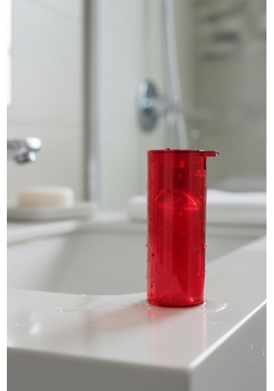 Kırmızı Akrilik Sıvı Sabunluk 250 Ml