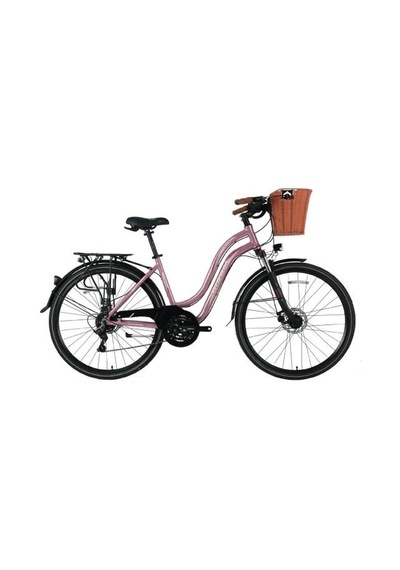 Bisan Ctx 6300 Bayan Şehir Bisikleti 460h Md 28 Jant 21 Vites Pembe Mor Çok Renkli
