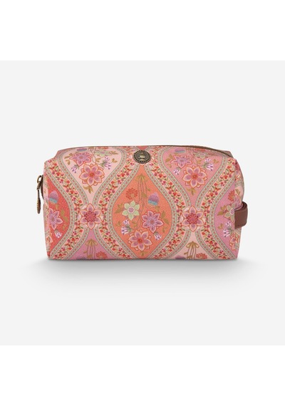 Turuncu Polyester Makyaj Çantası 21,5x10x10,5 Cm