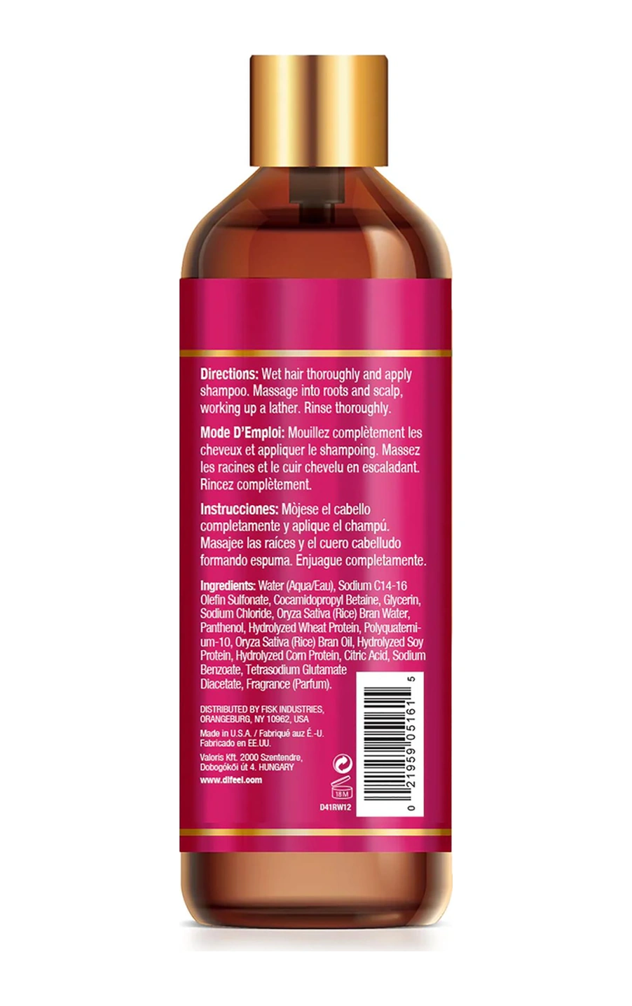 Difeel Rice Water Güçlendirici Sülfatsız Şampuan 354.9ml Tüm Saçlar