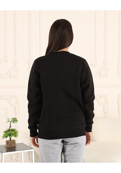 Siyah Unisex Sweatshirt Siyah