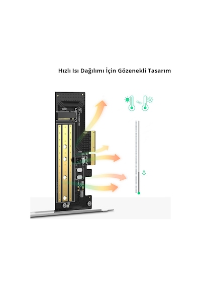 Ugreen Pcıe 3.0 X 4 Nvme M.2 Ssd Dönüştürücü Adaptör, 70503