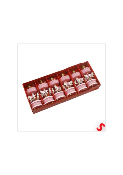 Mini Pembe Atlı Karınca, 8,5cm X 3,5cm - 6 Adet