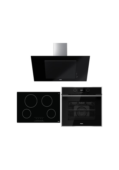 Teka HLB 840 SS - TB 770 - DVT 98660 TBS BK Siyah Ankastre Set