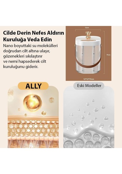 Ally Aquabreeze 2000 Çift Buharlı 2l Ev Tipi Hava Nemlendirici, Şeffaf