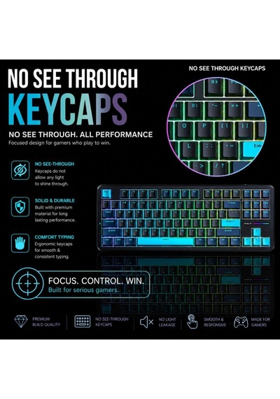 F87 Siyah Rgb Tkl V4 Linear Switch Kablolu/kablosuz Mekanik Oyuncu Klavyesi Diğer