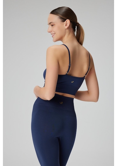 Jerf Vella İp Askılı Konfor Sport Bra Lacivert 001