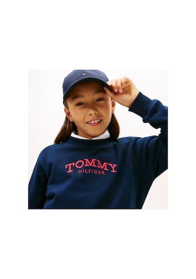 Tommy Hilfiger Crew Neck Çocuk Mavi Sweatshirt C1g-mavi