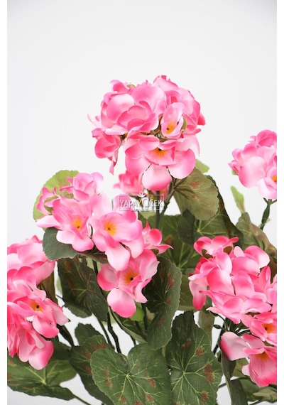 Yapay Çiçek Büyük Sardunya Demet 40 Cm Açık Pembe