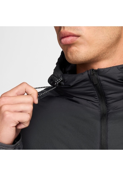 Nike Trail Primaloft Therma-fıt Erkek Siyah Koşu Ceketi-sportxstore Siyah-gri